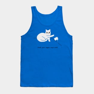 Vegan milk (black caption) Tank Top